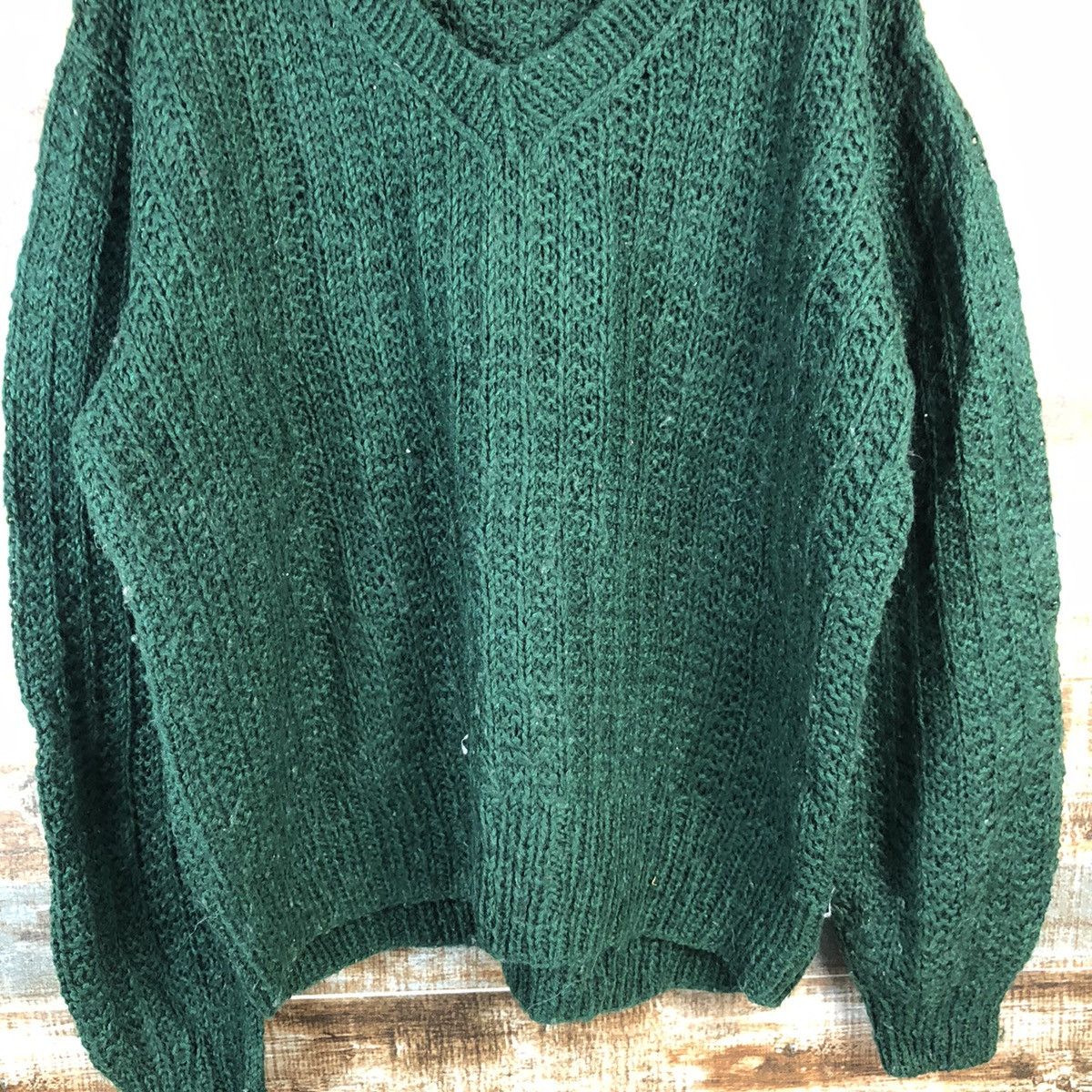 Japanese Brand DL Japan handmade vintage Green Knitwear #C552 Size US XL / EU 56 / 4 - 6 Thumbnail