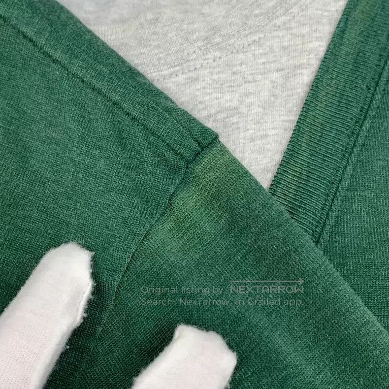 Loewe Loewe 25 Green Logo Embroidered Cotton Jersey Short Sleeve Size L / US 10 / IT 46 - 8 Thumbnail