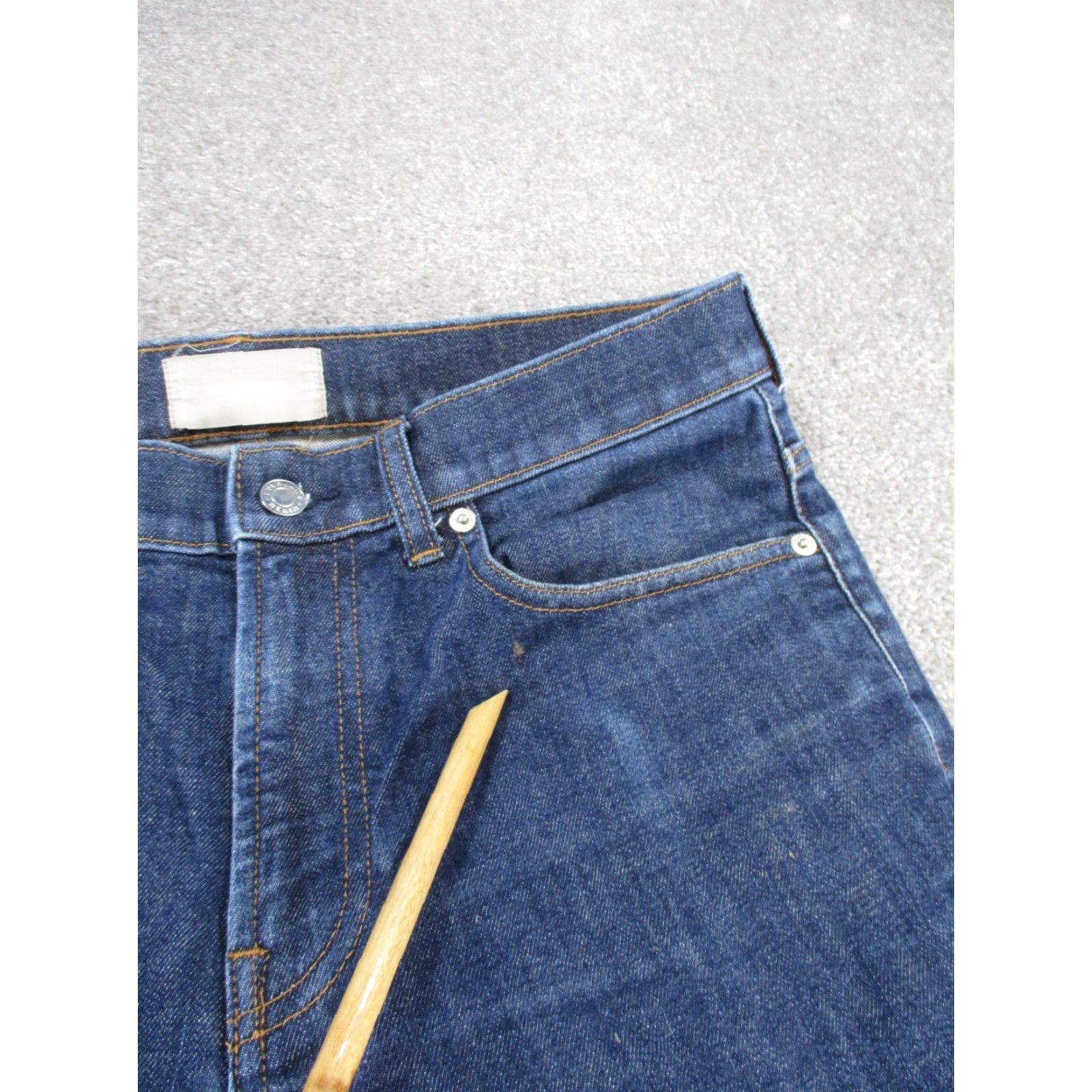 Everlane Everlane Jeans Mens 32 Dark Blue Denim Slim 32X29 Slim Fit Tapered 29 In Inseam Jeans Mens Blue Denim Slim Fit 90s? Size US 32 / EU 48 - 3 Thumbnail