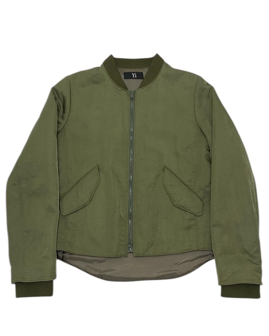 Yohji Yamamoto Y's Green Bomber Jacket 2007 S/S Size US L / EU 52-54 / 3 - 1 Thumbnail
