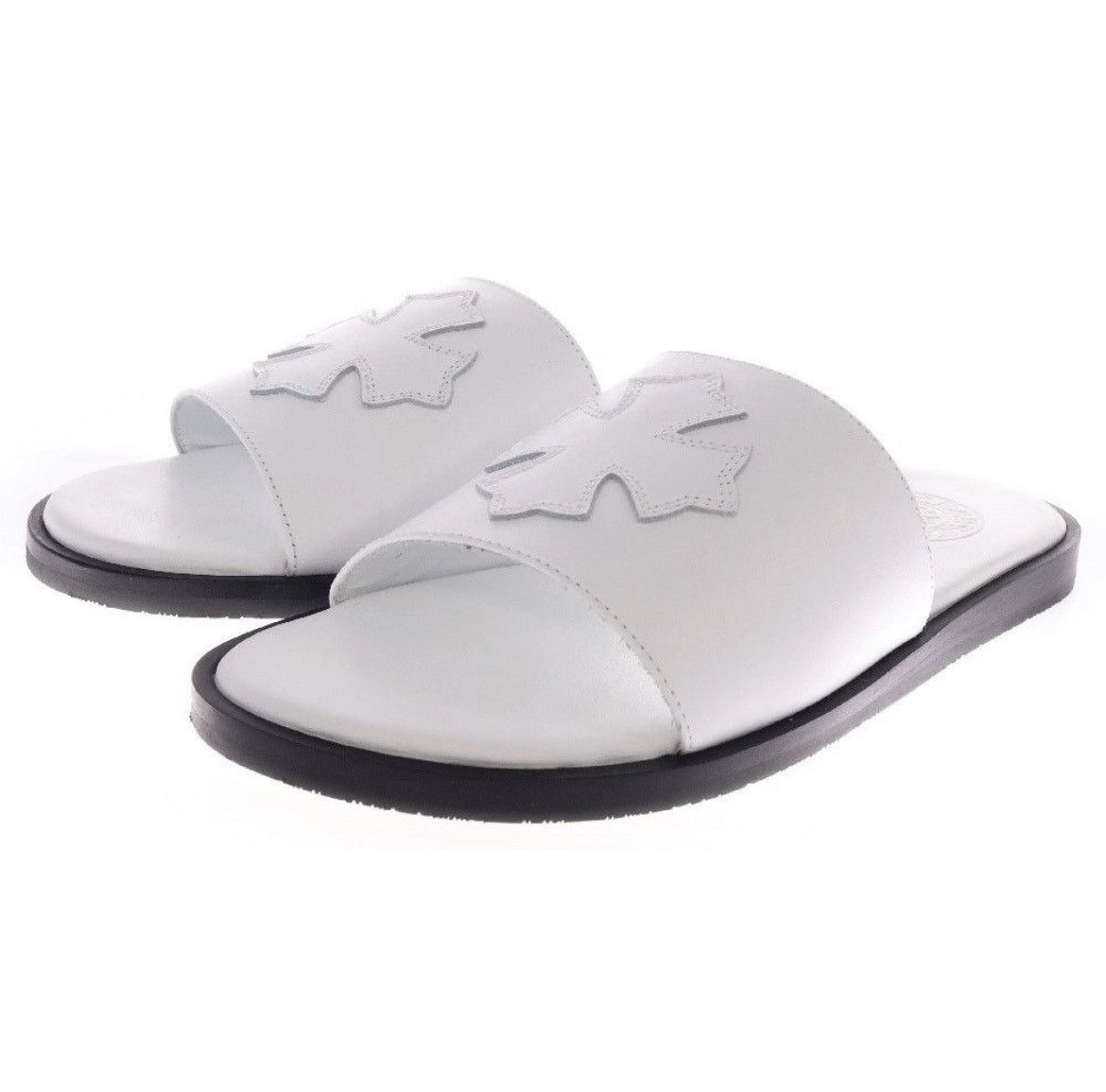Chrome Hearts Chrome hearts white leather slippers Sandals size 37 Size US 7 / EU 40 - 1 Thumbnail