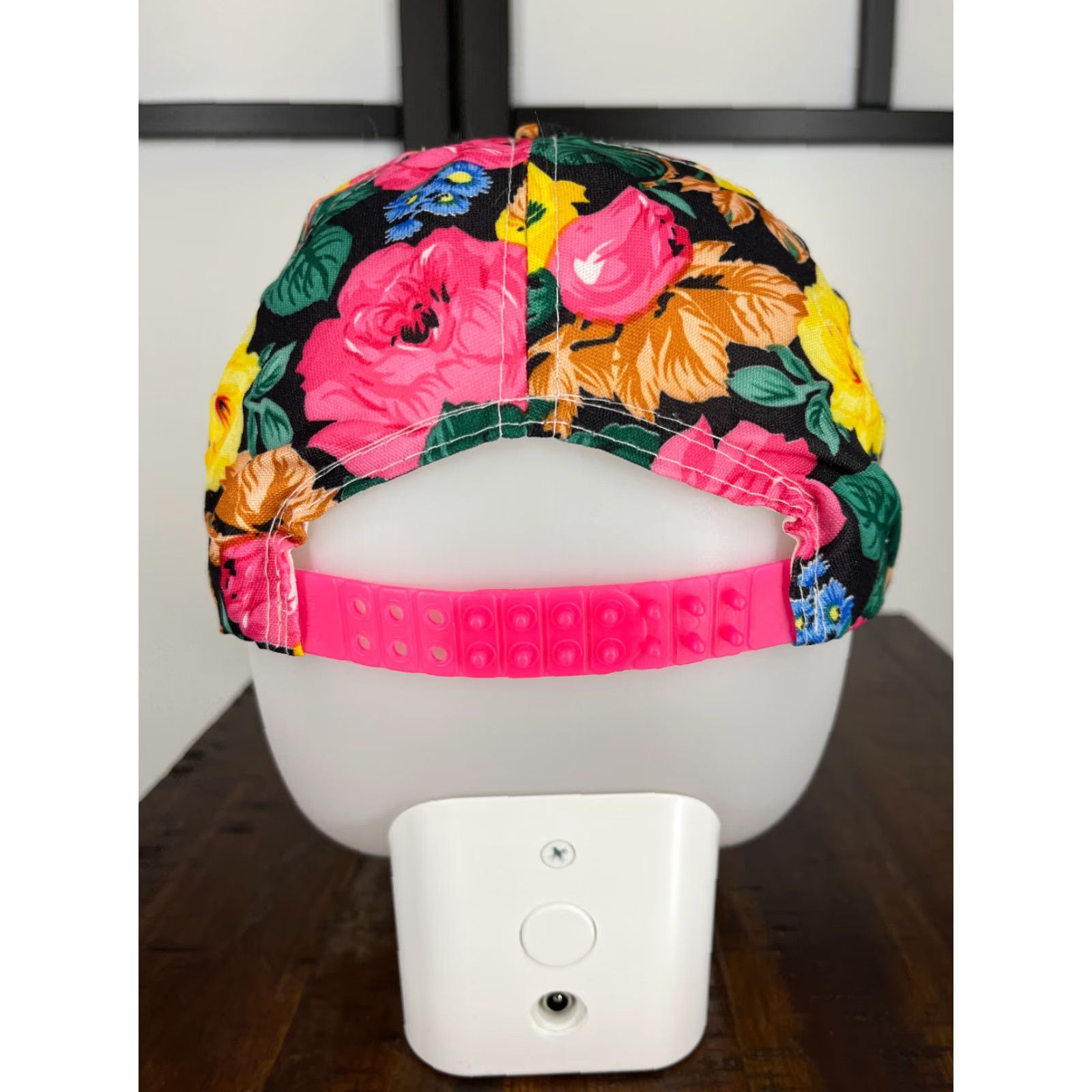 Vintage Pat Headmost Hat Cap Snap Back Adult Pink Floral Hair Community Ballet Young Artists Comunity Arizona Size ONE SIZE - 6 Thumbnail