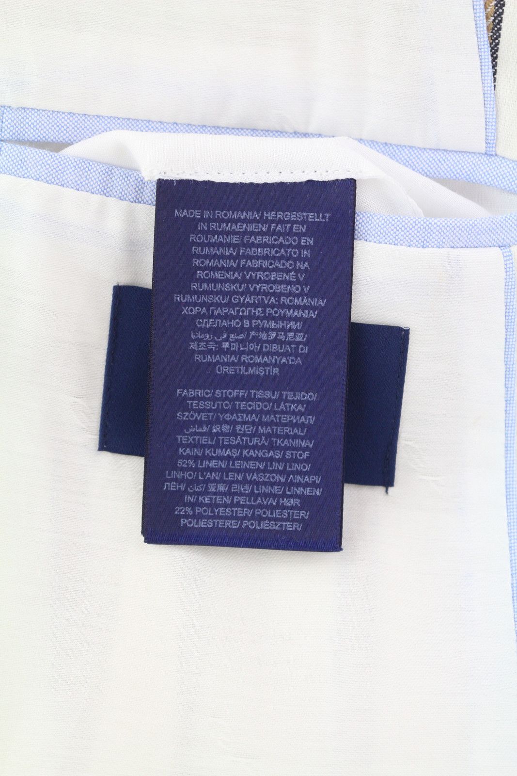 Gant STRIPE LINEN EU38 Off-White Linen Notch Blazer 85337 Size M / US 6-8 / IT 42-44 - 10 Thumbnail