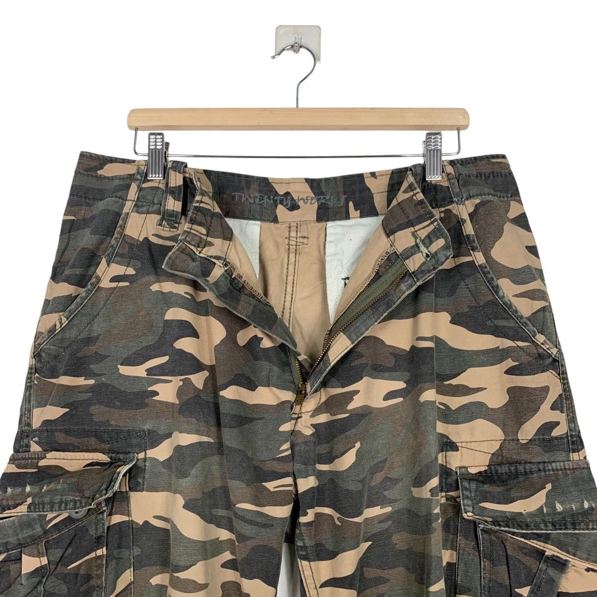 Japanese Brand TWENTY WORKS 6 Pocket Camo Cargo Tactical Pant #0172-C9 Size US 36 / EU 52 - 12 Thumbnail