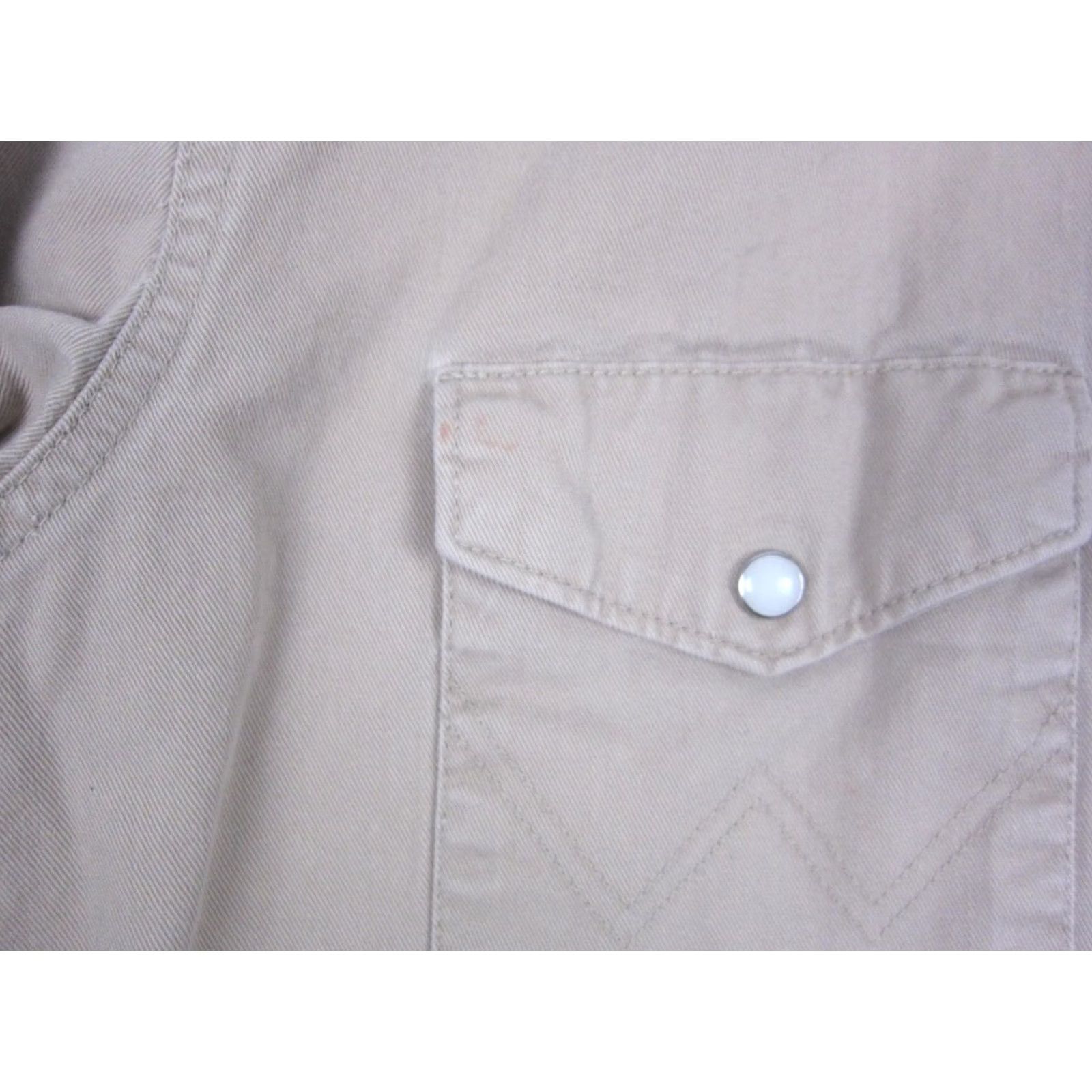 Wrangler VINTAGE Wrangler Shirt Womens L Brown Pearl Snap Western Cowboy Rodeo Canvas Size L / US 10 / IT 46 - 7 Thumbnail