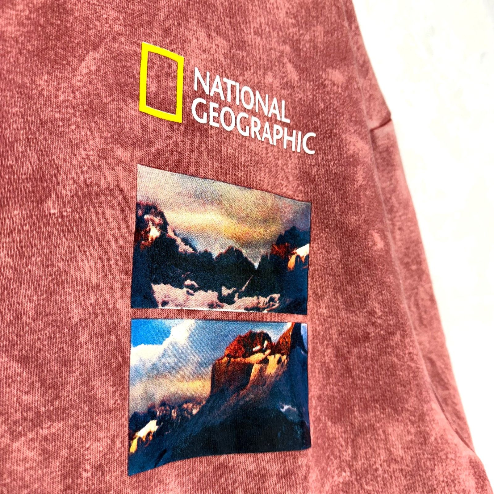 Other National Geographic L Hoodie Pink Acid Wash Patagonia Chile Size US L / EU 52-54 / 3 - 3 Thumbnail