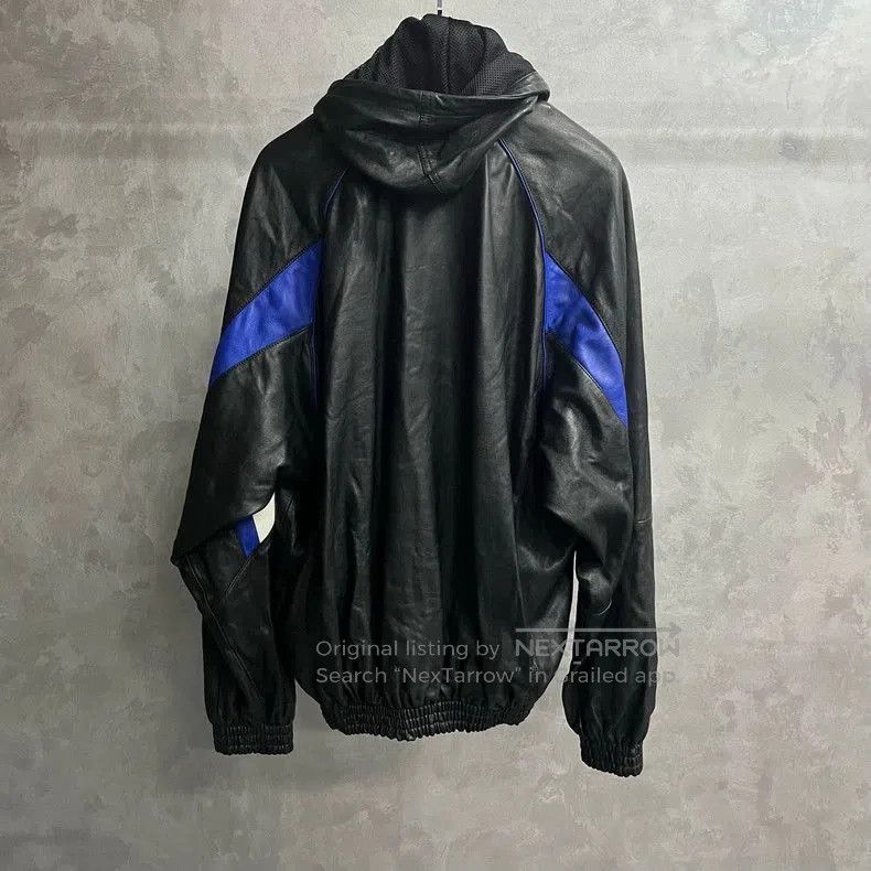 Balenciaga Balenciaga Colorblock Logo Leather Hoodie. Size US XXS / EU 40 - 1 Thumbnail