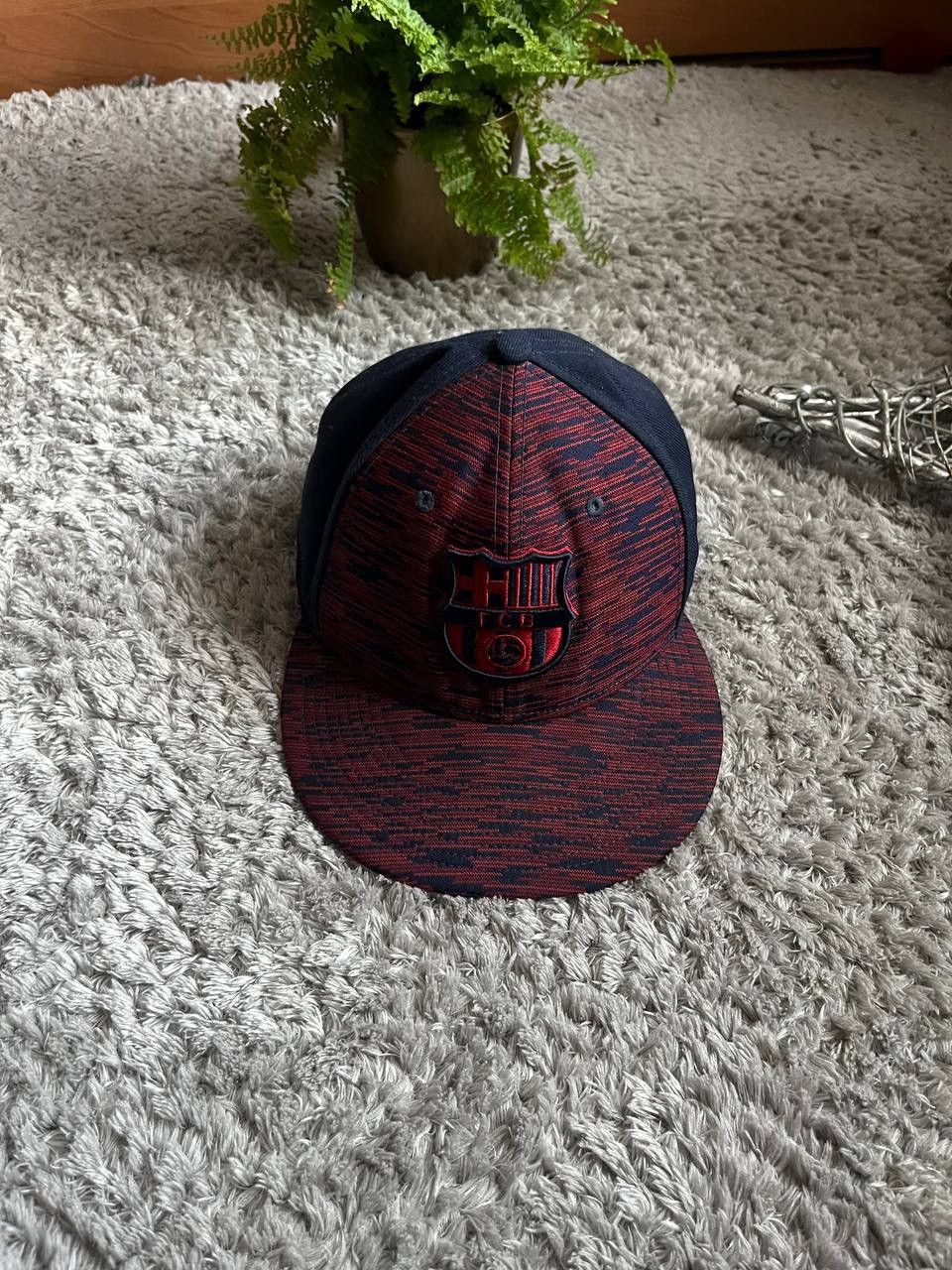 Nike × Vintage Cap Nike F.C. Barcelona Streetwear Vintage Logo Swoosh Size ONE SIZE - 3 Thumbnail