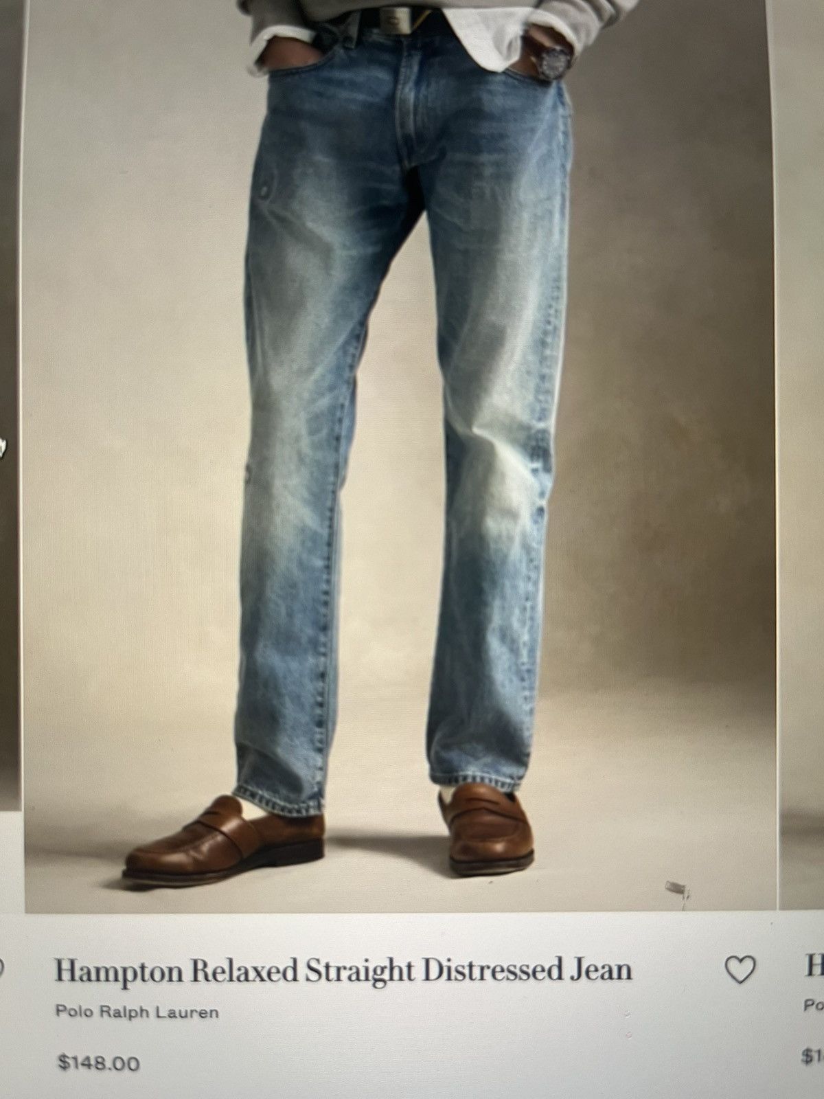 Polo Ralph Lauren Polo Ralph Lauren Designer Relaxed Distressed Jeans 38x34 Size US 38 / EU 54 - 12 Thumbnail