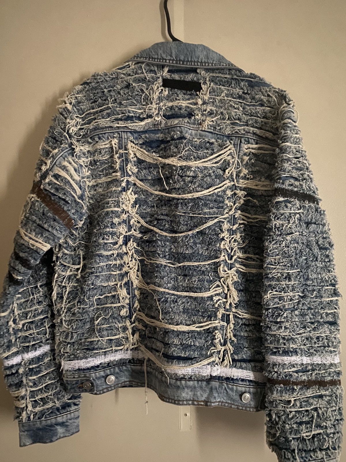 1017 ALYX 9SM Alyx Blackmeans Distressed Denim Jacket Size US M / EU 48-50 / 2 - 6 Thumbnail