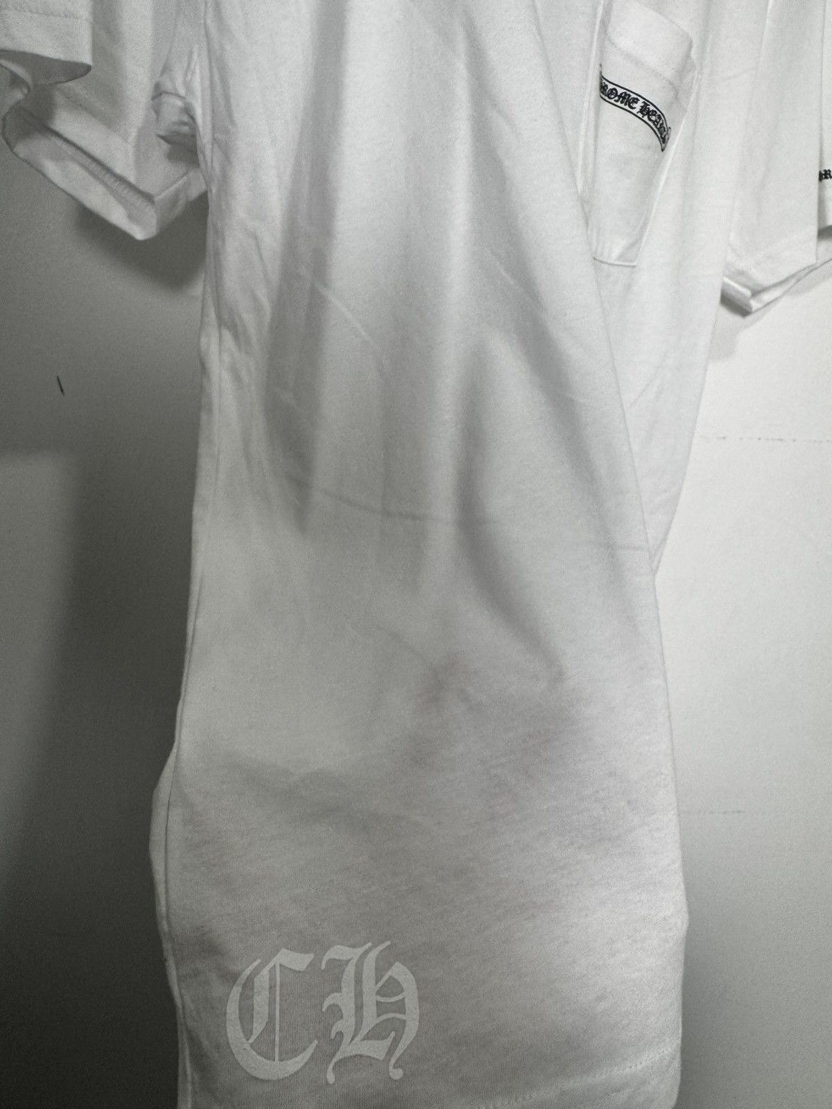Chrome Hearts Chrome Hearts Scroll Logo Pocket T-shirt White Size US L / EU 52-54 / 3 - 3 Thumbnail