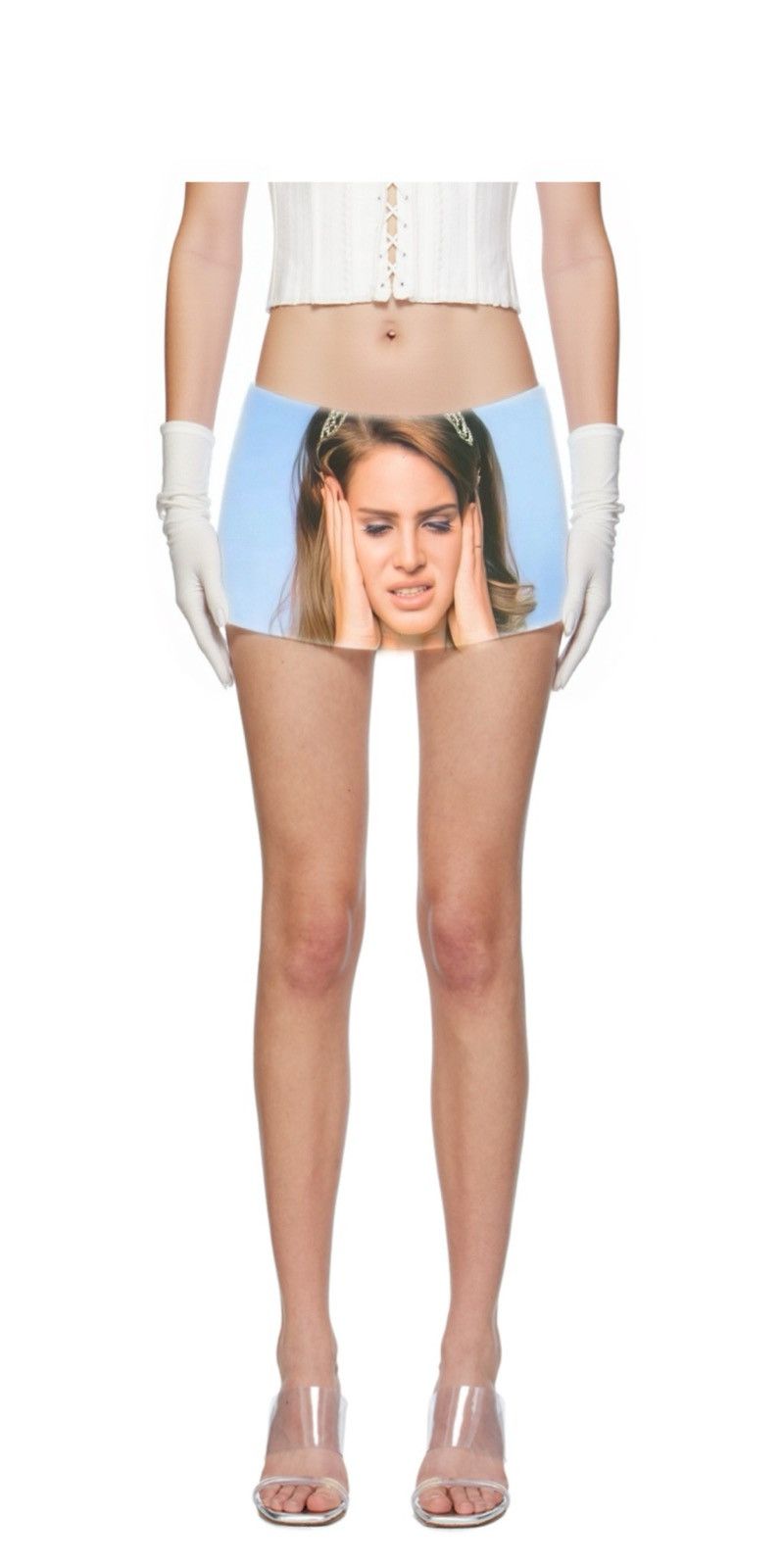 Vintage The Silence is So Louud! Lana del rey Mini skirt Size 32" / US 10 / IT 46 - 2 Thumbnail