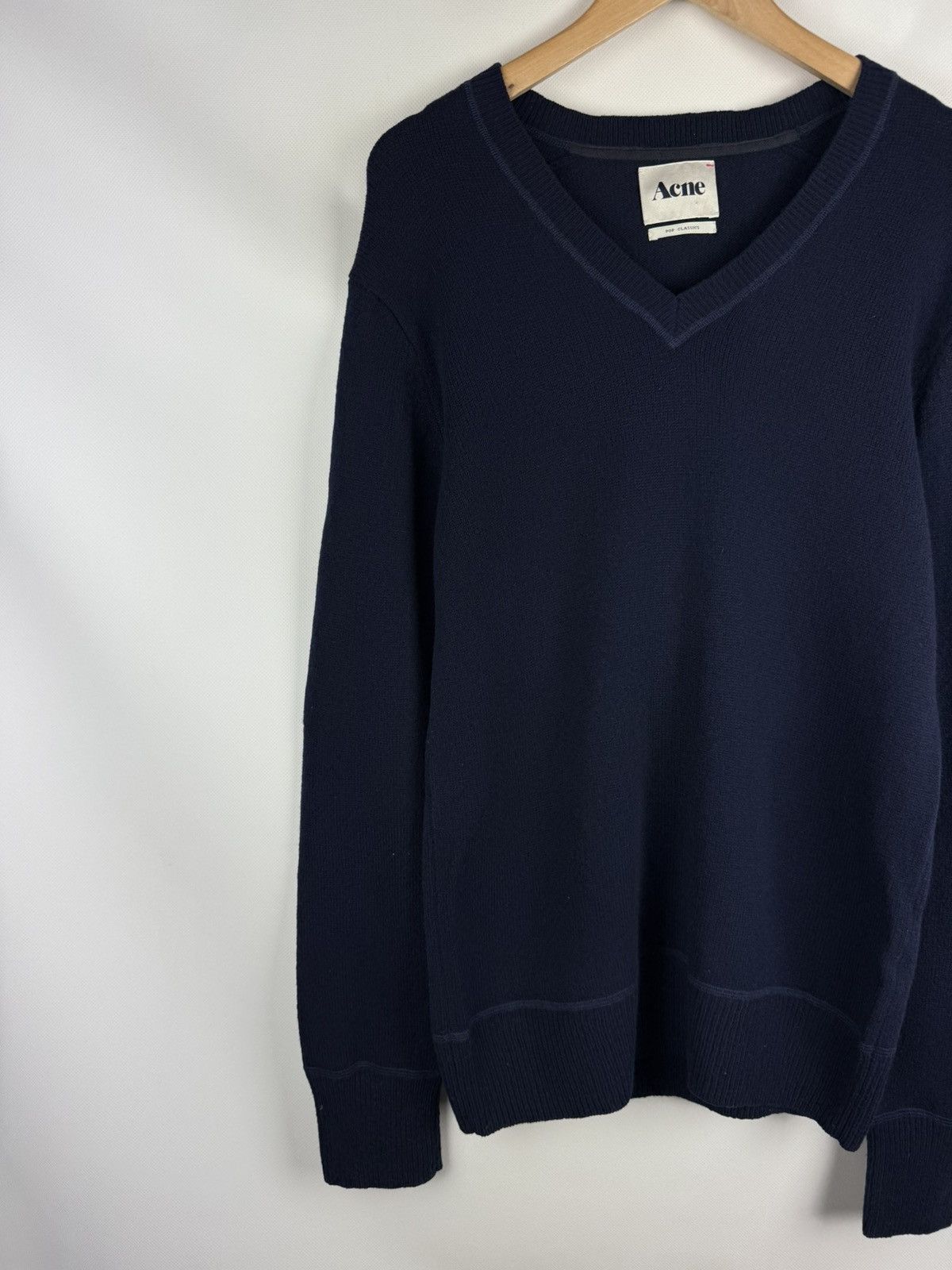 Acne Studios Acne Pop Knit A/W 09 V Neck Men’s Lambswool Sweater Pullover Size US M / EU 48-50 / 2 - 2 Thumbnail