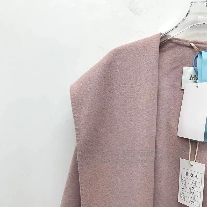 Max Mara MaxMara Pink Wool Women's Coat . Size XXS / US 00 / IT 34 - 3 Thumbnail