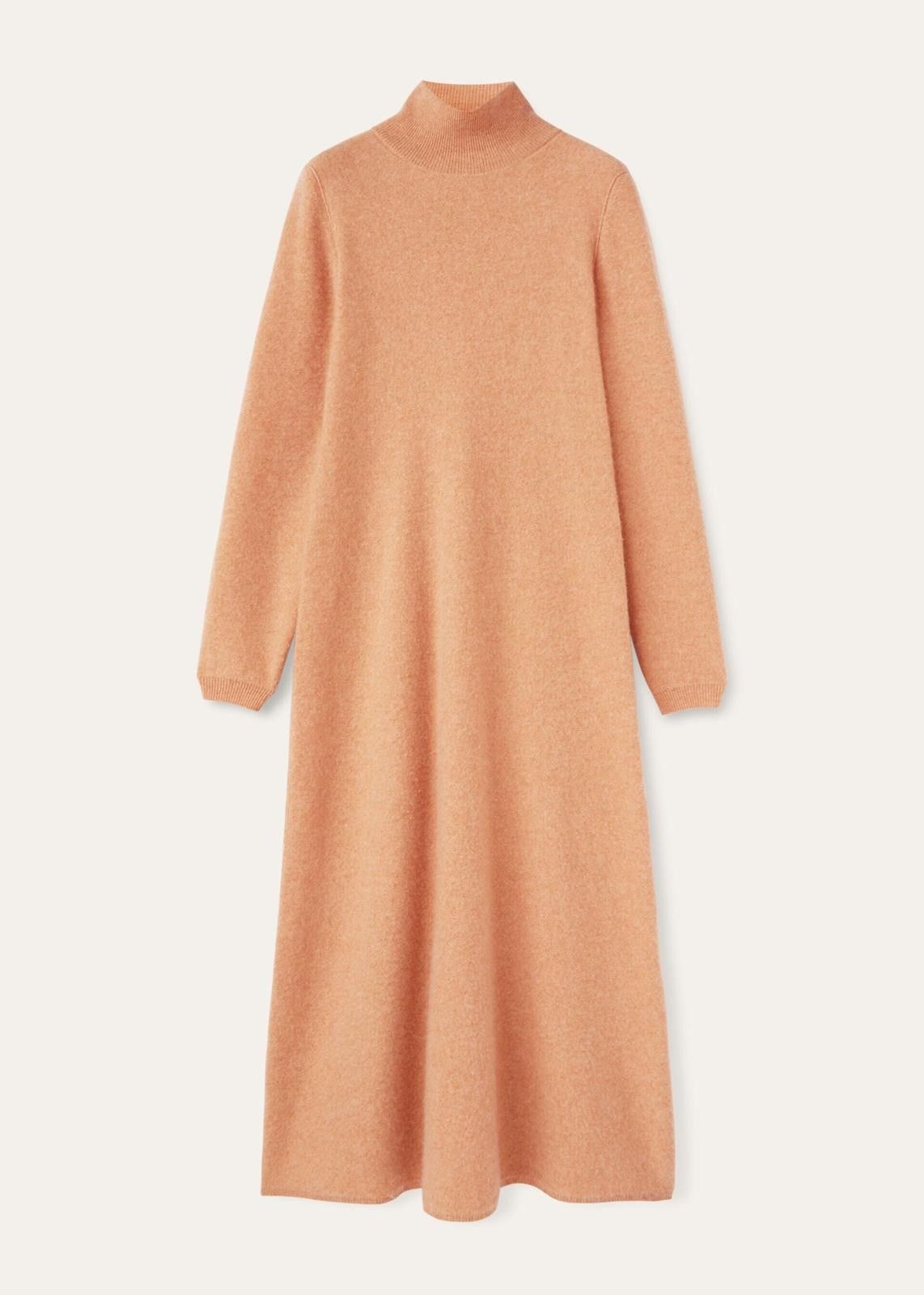Loro Piana o1srvl11e0825 FAO2892 Alpe Hi-neck Dress in Orange Size L / US 10 / IT 46 - 1 Thumbnail