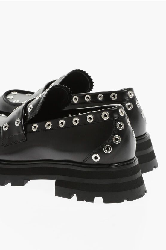 Alexander McQueen o1y1024 Loafers in Black Size US 8 / EU 41 - 3 Thumbnail