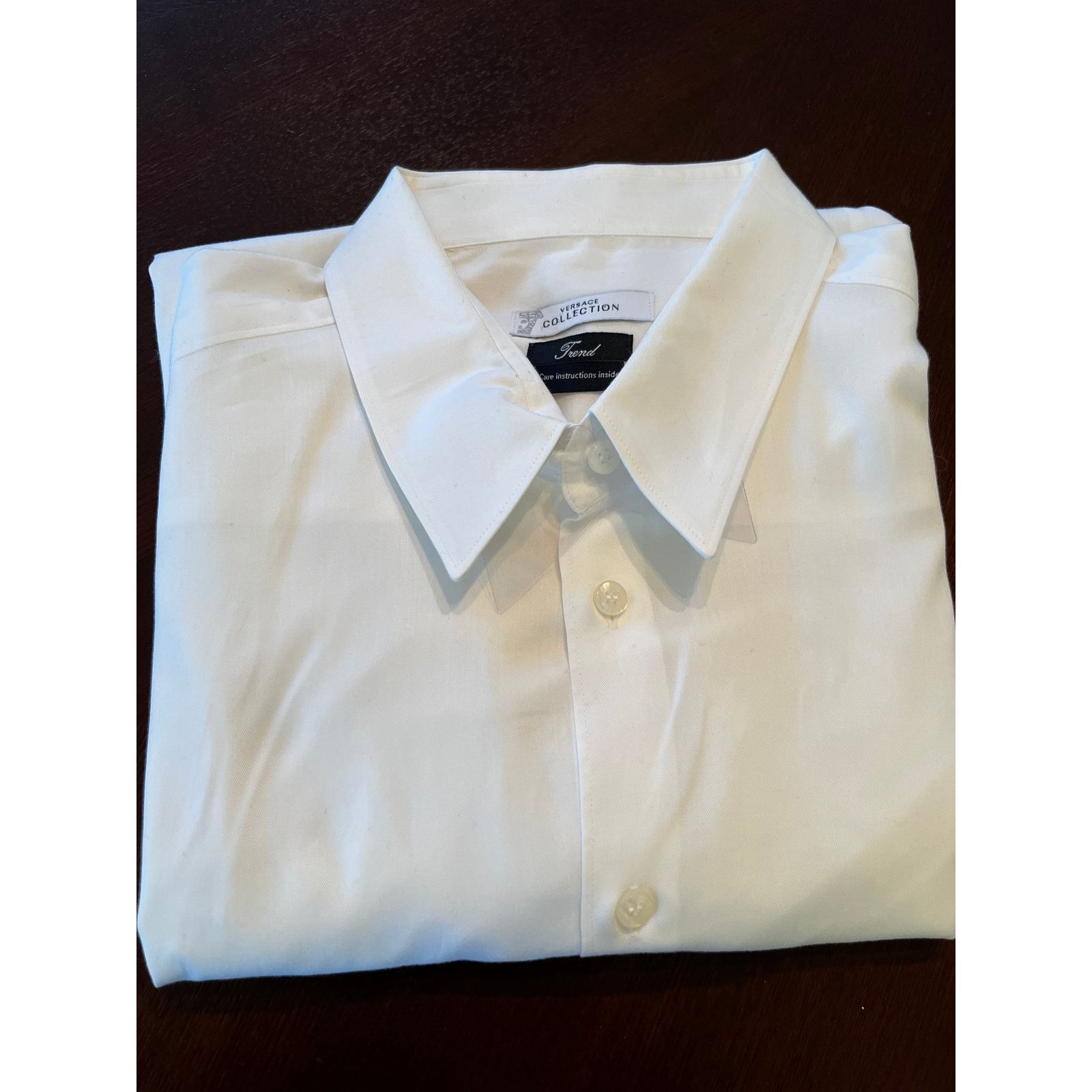 Versace Versace Collection "Trend" White Long Sleeve Shirt 18.5 Size US XXL / EU 58 / 5 - 1 Thumbnail