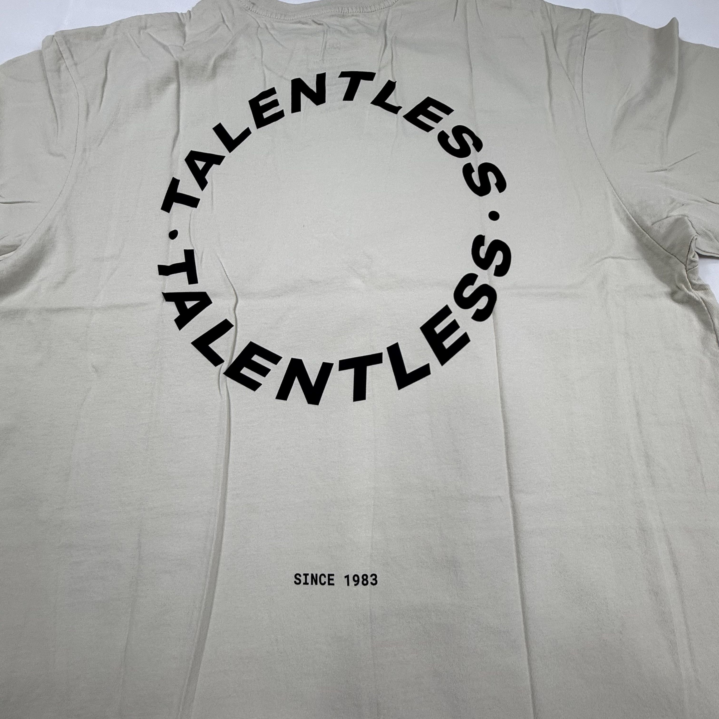 Talentless Talentless Mens 2XL Tan Beige Logo T-Shirt Made in USA Size US XXL / EU 58 / 5 - 6 Thumbnail