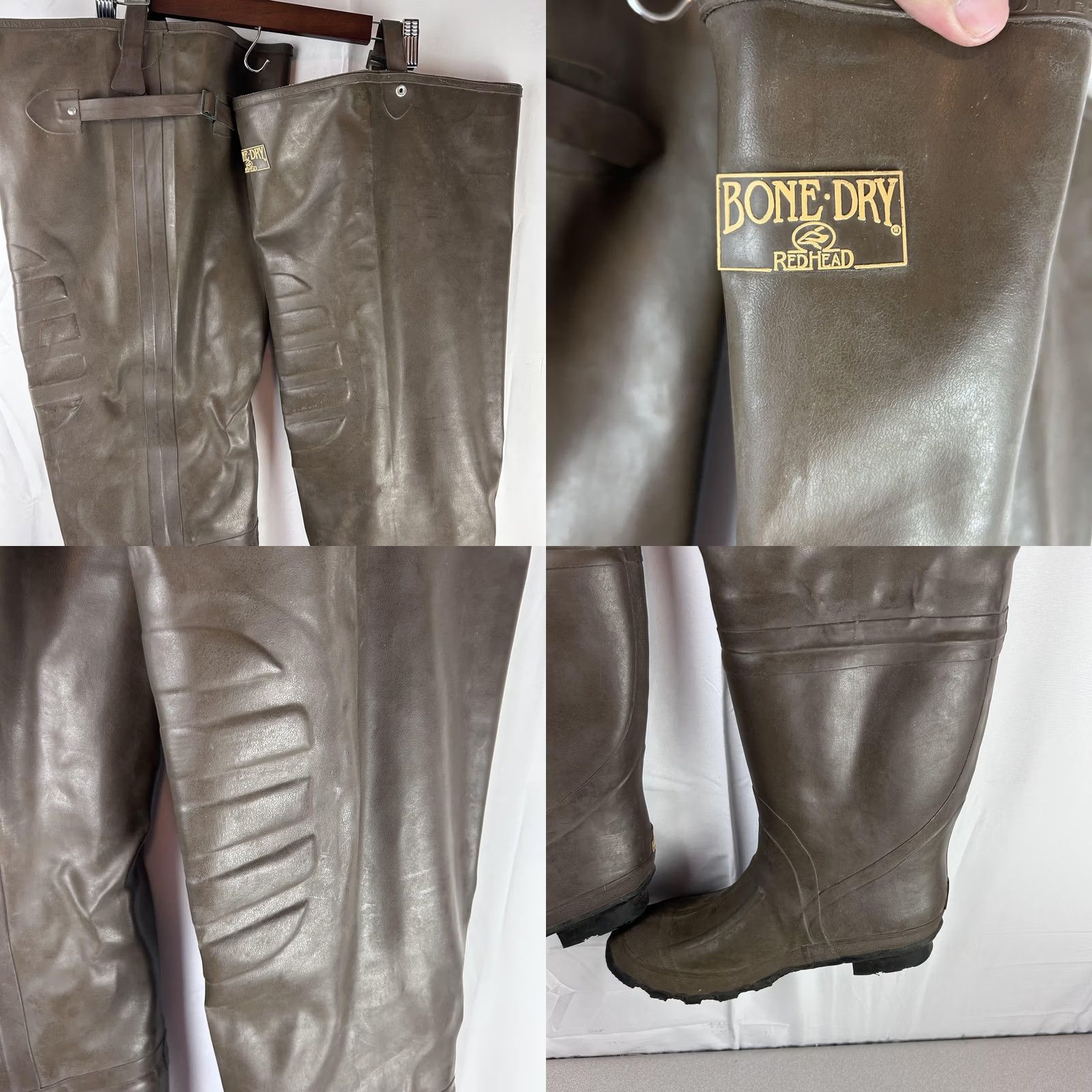 Vintage RedHead Bone Dry Deluxe Insulated Mens Size 9 Brown Waterproof Steel Shank Boots Size US 8 / EU 41 - 8 Thumbnail
