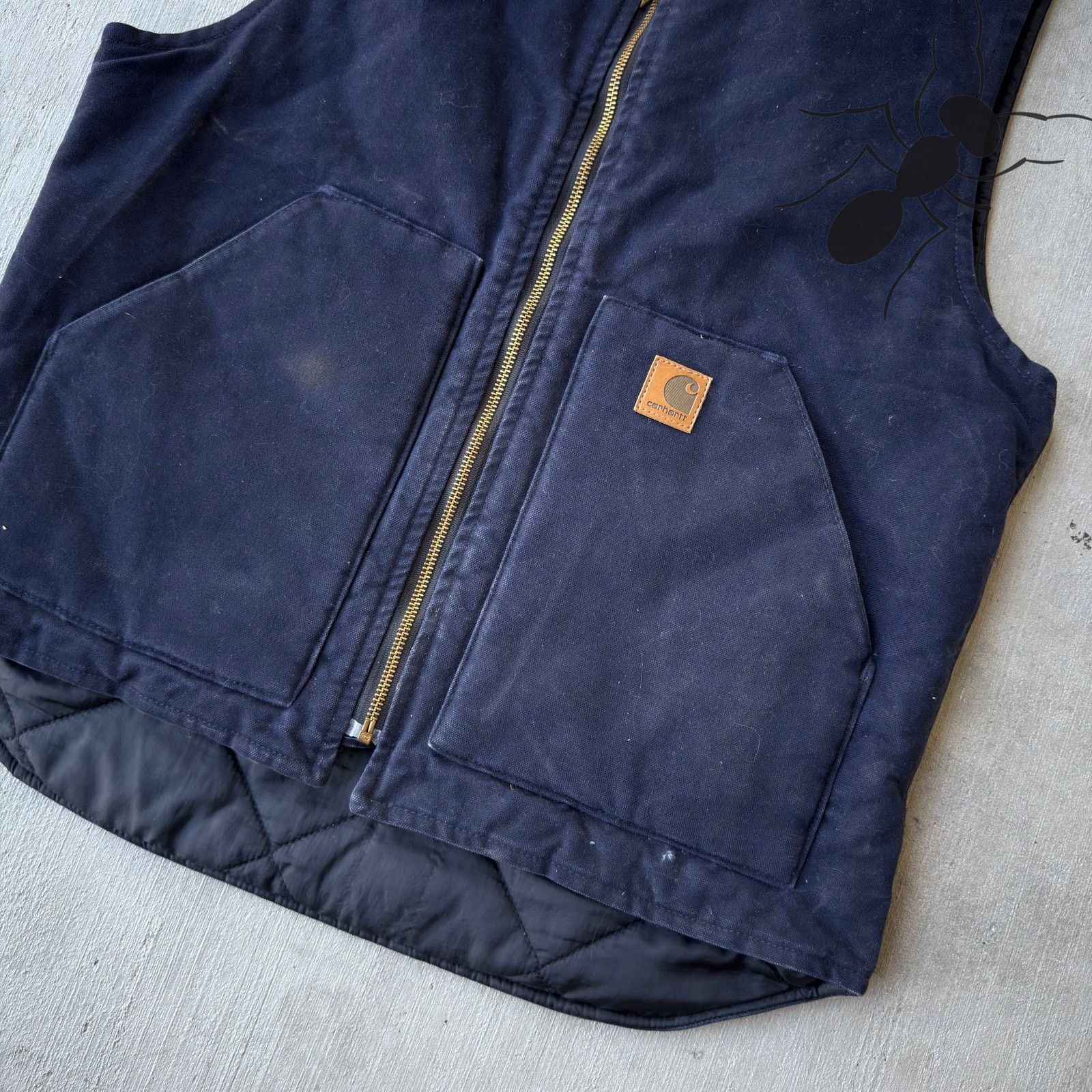 Carhartt × Vintage Carhartt V02 MDT blue work wear vest Size US M / EU 48-50 / 2 - 2 Thumbnail