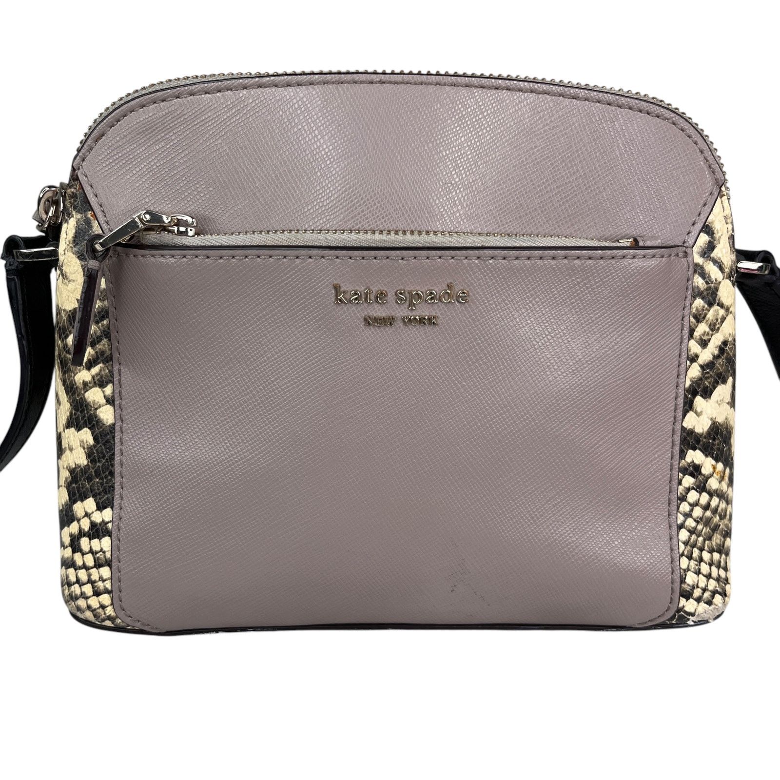 Kate Spade Kate Spade NY Louise Python Embossed Taupe Crossbody Purse Size ONE SIZE - 11 Thumbnail