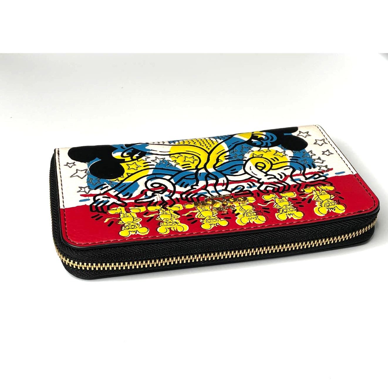 Coach Coach Disney Mickey Mouse X Keith Haring Id Zip Wallet Size ONE SIZE - 7 Thumbnail