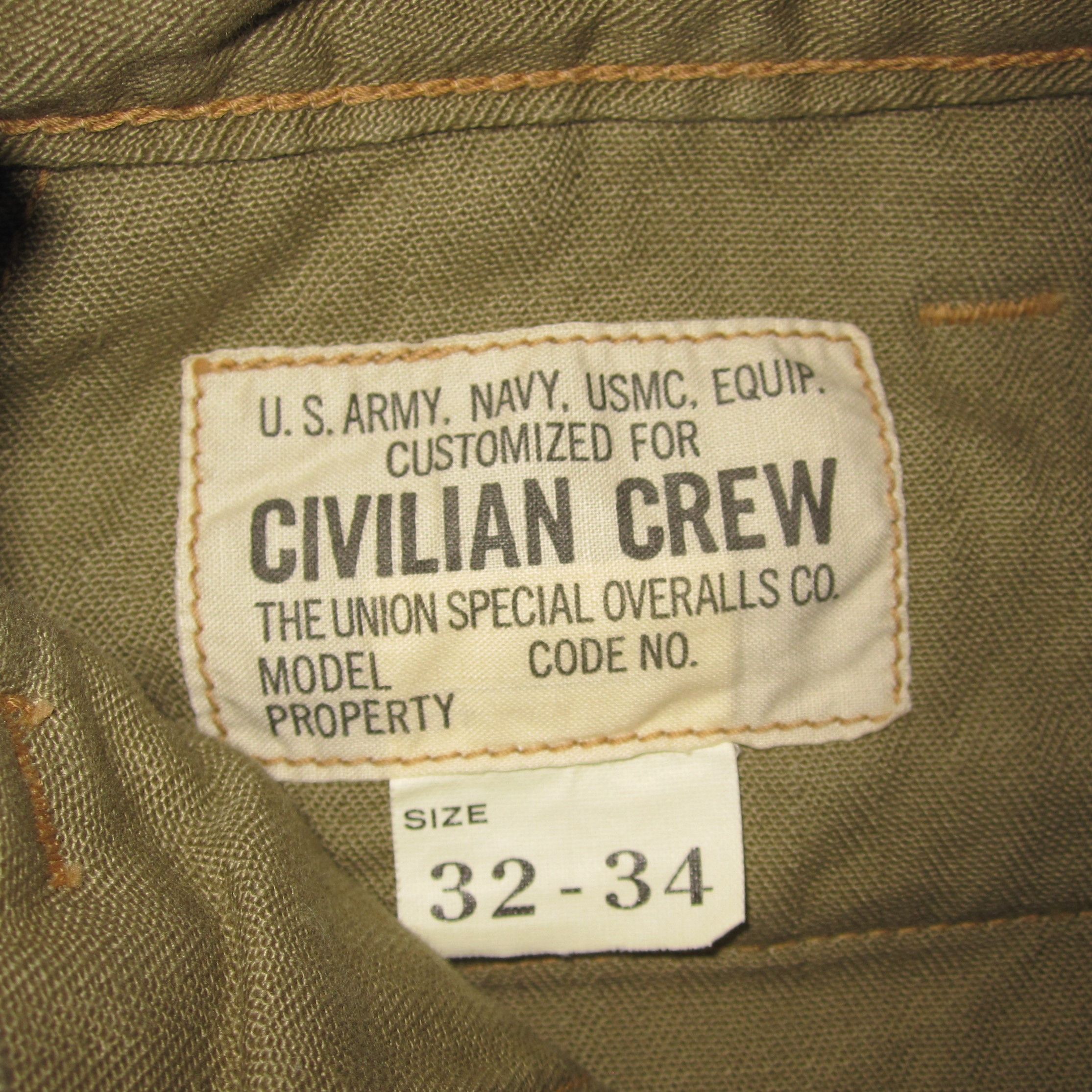 Freewheelers “M-1943″ TROUSERS Size US 32 / EU 48 - 6 Thumbnail