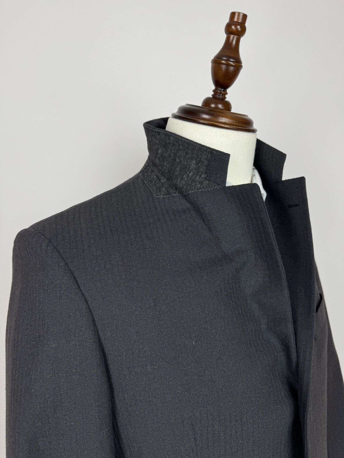 Other Trevira Twill herringbone Wool blend Vintage Suit 2 pieces Size 50R - 9 Thumbnail