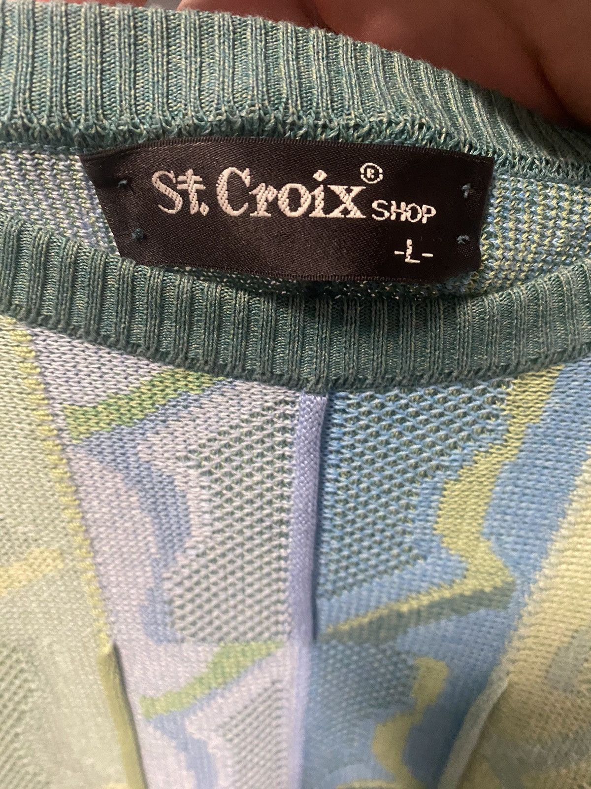 St. Croix St Croix Designer 3-D Knit Sweater Size US L / EU 52-54 / 3 - 3 Thumbnail