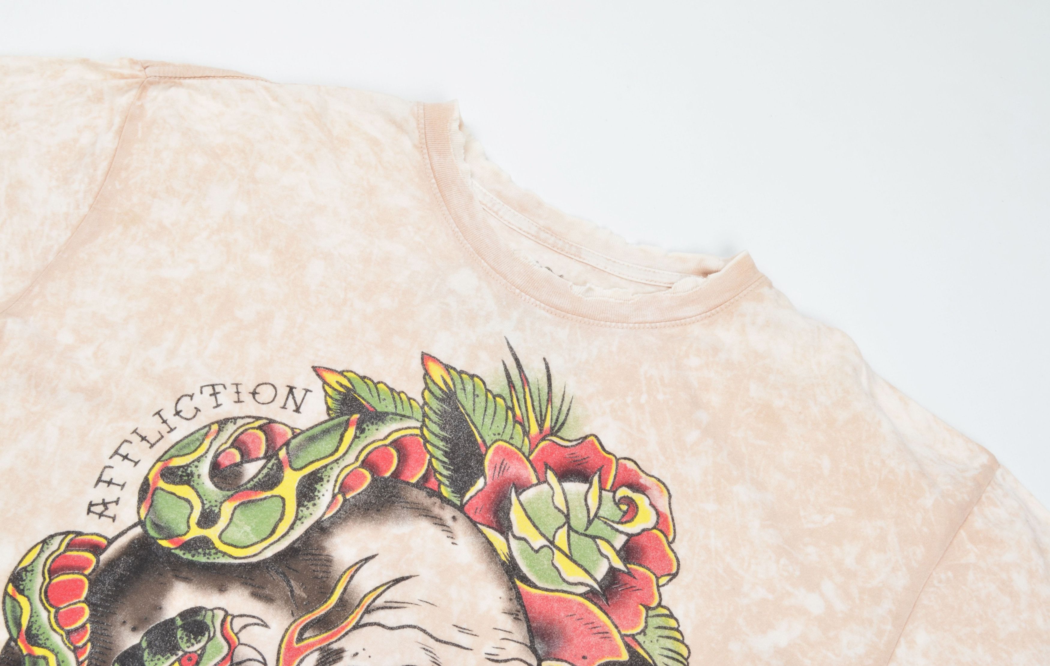 Affliction Affliction X Matt Kerley Y2K Tattoo Print Distressed Tee Size US L / EU 52-54 / 3 - 2 Thumbnail