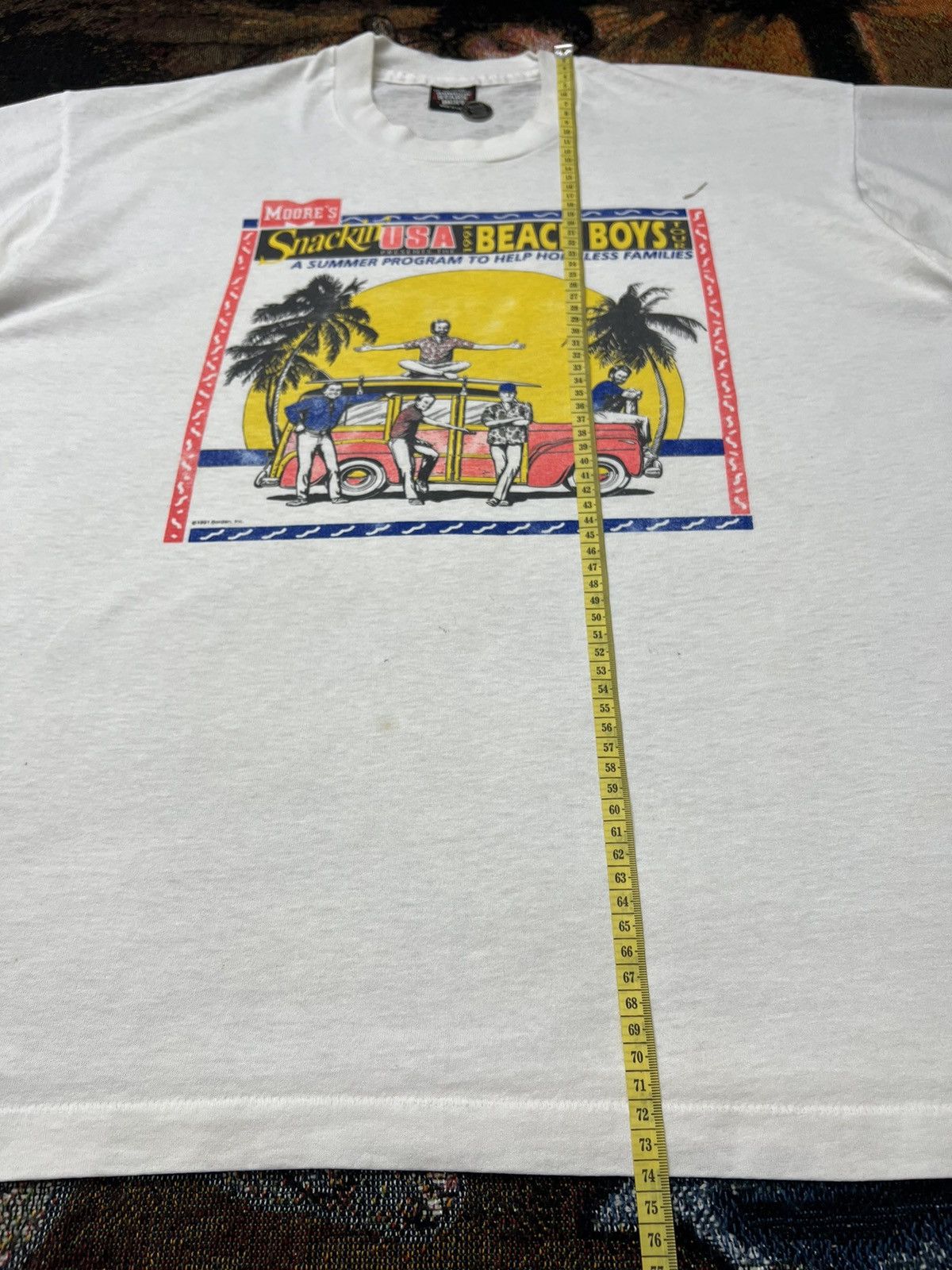 Band Tees Vintage '91 Beach Boys Moore's Promo Tour Tee Size US XL / EU 56 / 4 - 13 Thumbnail