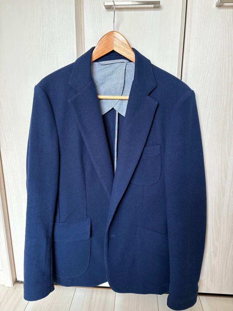 Taylor Stitch Telegraph Jacket in Navy Boiled Wool Size 38R - 1 Thumbnail