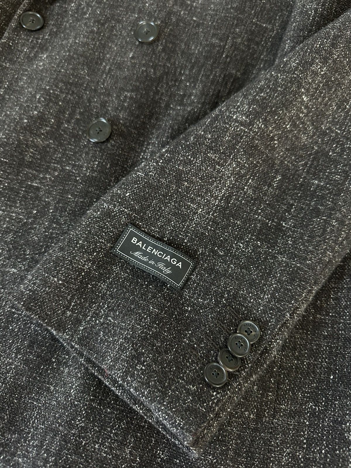 Balenciaga FW17 Brown Wool Double Breasted Jacket Size 48R - 4 Thumbnail