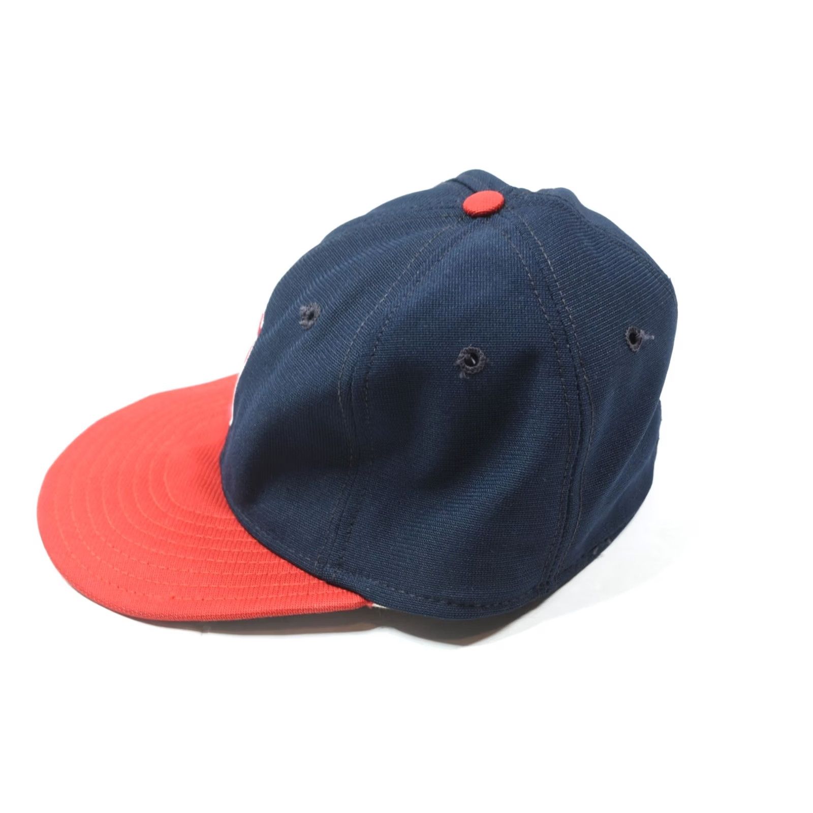 New Era Vintage New Era Pro Model Buffalo Bisons Hat Mens 7 Fitted Blue Red Made in USA Size ONE SIZE - 4 Thumbnail