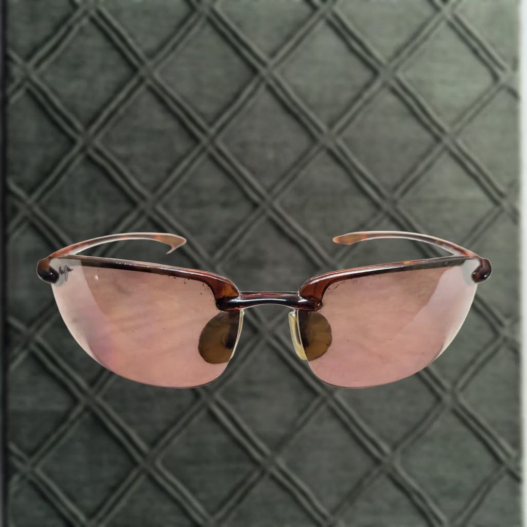 Maui Jim MAUI JIM MJ SPORT WRAP MJ407-10 BROWN SUNGLASSES Polarized 1.5 Japan + Case Unisex Adults Wrap Rimless Case Size ONE SIZE - 1 Thumbnail