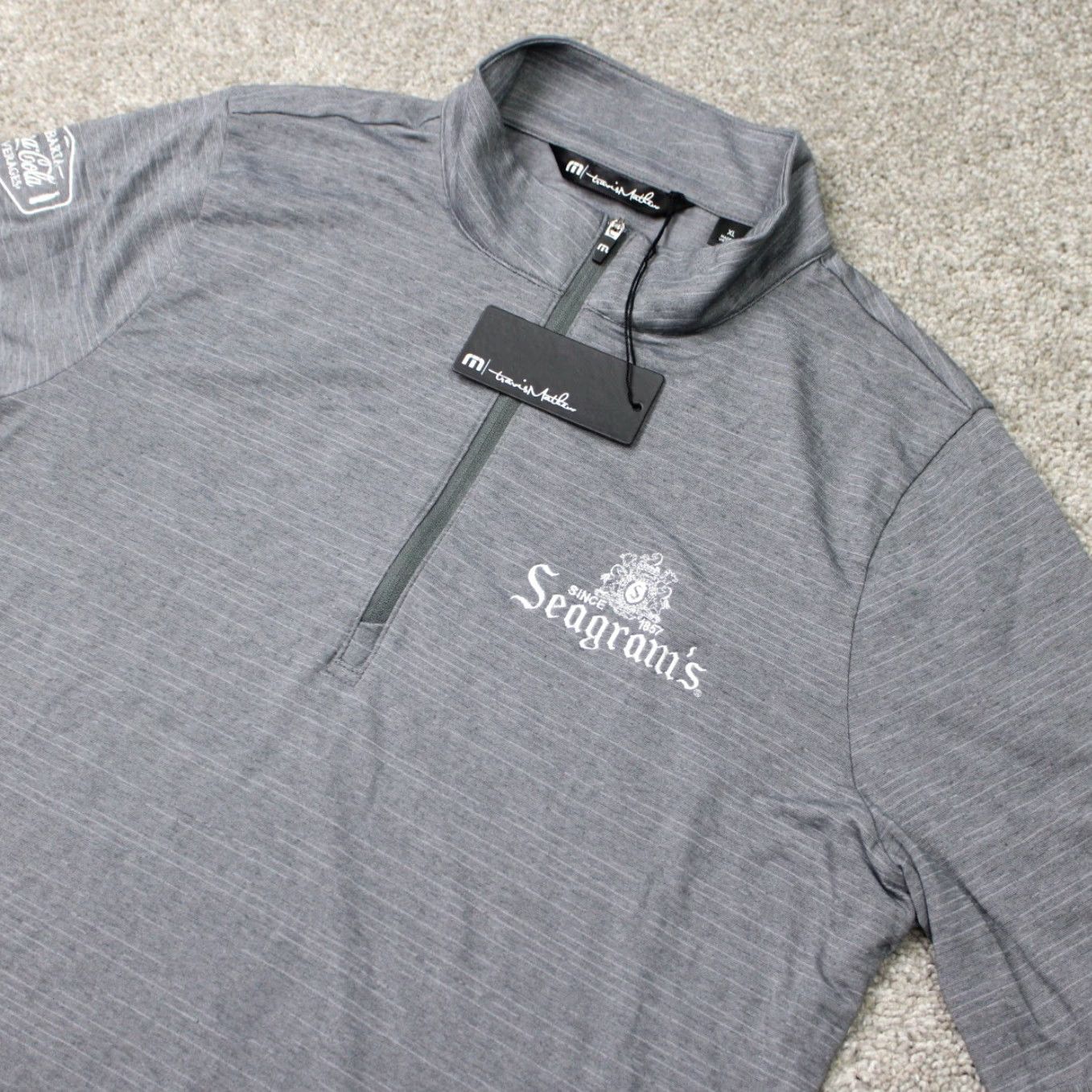 TravisMathew Travis Mathew Sweatshirt Womens XL Gray 1/4 Zip Long Sleeve NWT Golf Activewear Mock Neck Pullover Casual Size XL / US 12-14 / IT 48-50 - 4 Thumbnail