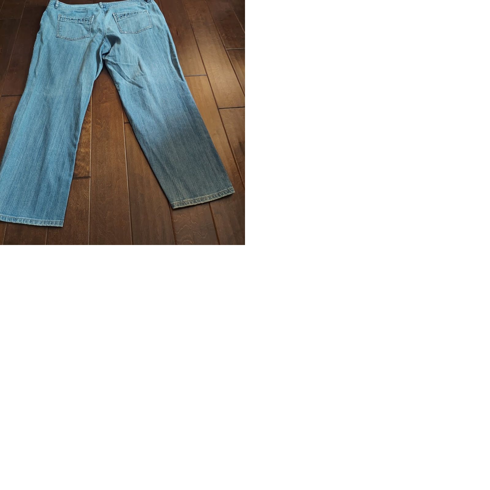Denime Venezia Women's Jeans Denim Blue Studded Pockets Plus Size 22 Size 40" / US 18 - 10 Thumbnail