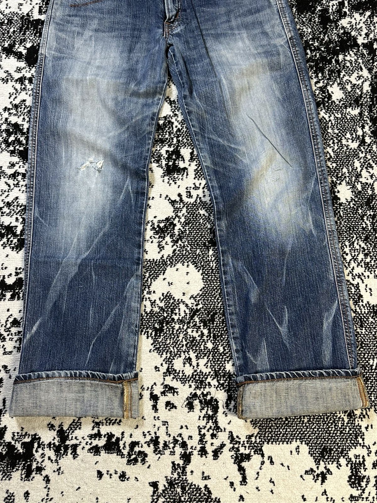 Undercover 2000s Navajo Edwin Blue Trip 503 Flare Washed Denim Size US 32 / EU 48 - 2 Thumbnail