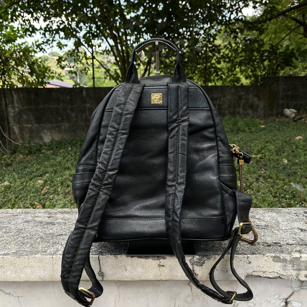 MCM MCM Stark Backpack Insignia Lambskin Leather Size ONE SIZE - 18 Thumbnail