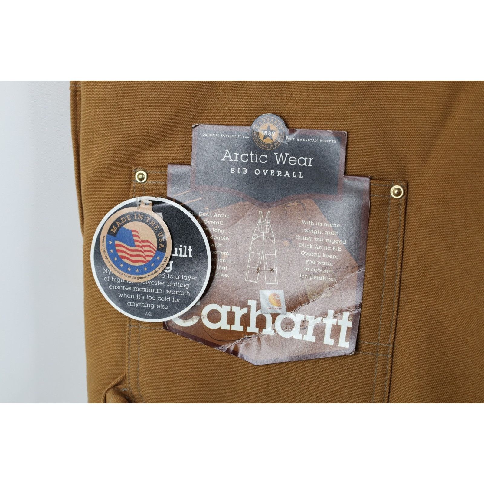 Carhartt Deadstock Vintage Y2K Carhartt Double Knee Arctic Overalls Size US 44 / EU 60 - 13 Thumbnail