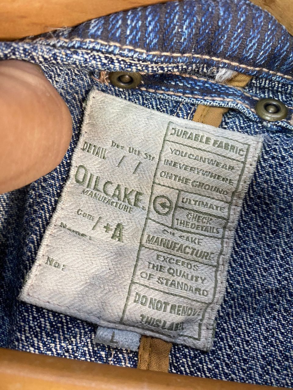 Japanese Brand Unisex 🔥Oilcake denim button up jacket Size M / US 6-8 / IT 42-44 - 8 Thumbnail