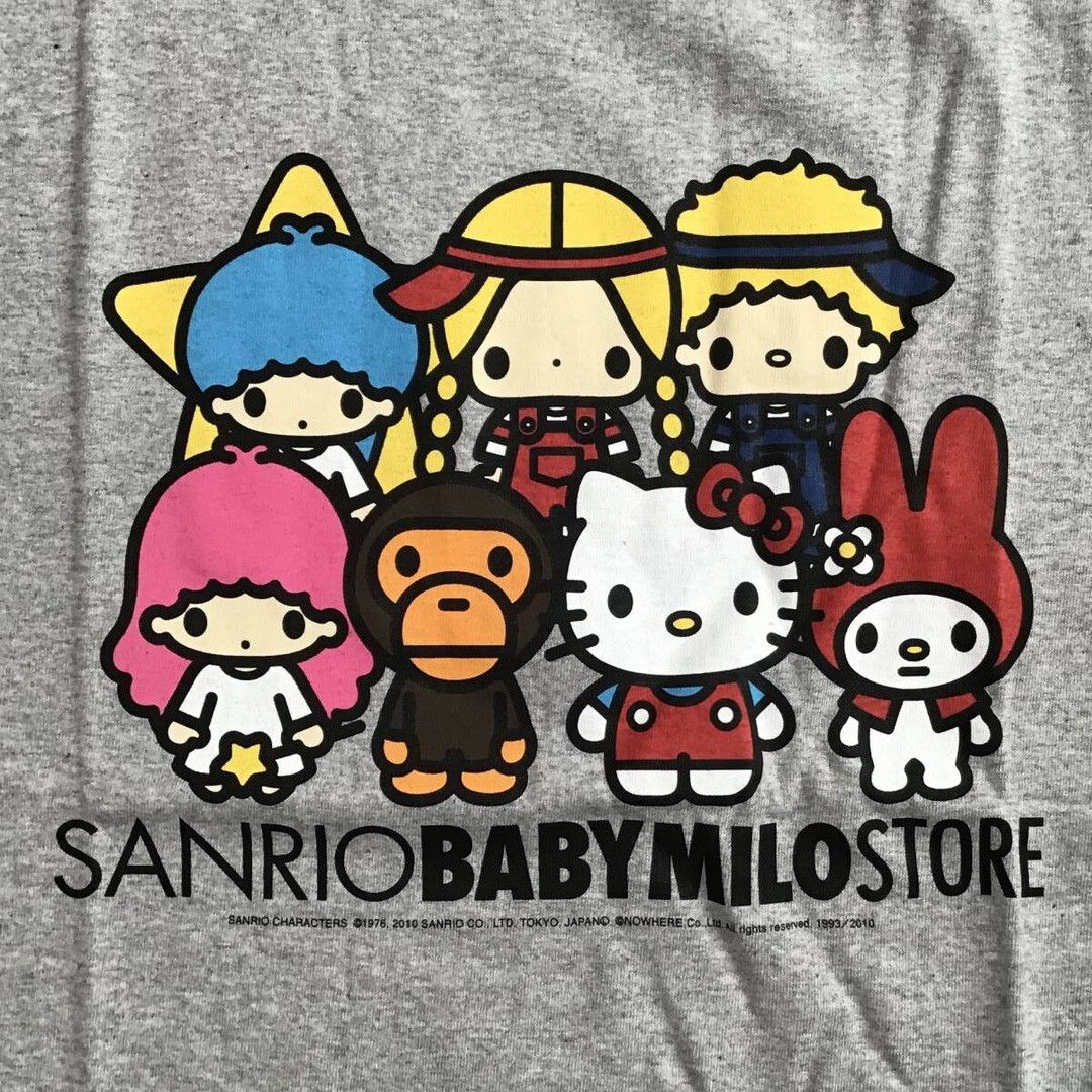 Bape × Nigo 2010 BAPE × SANRIO KITTY Milo T-shirt a bathing ape NIGO Size US L / EU 52-54 / 3 - 2 Thumbnail