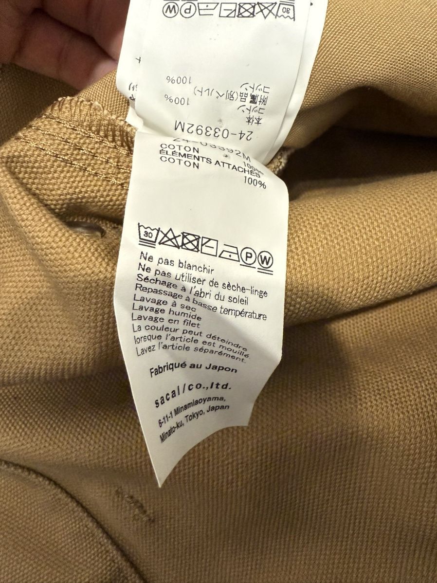Carhartt Wip × Sacai Sacai x Carhartt Duck Shorts Size US 30 / EU 46 - 8 Thumbnail