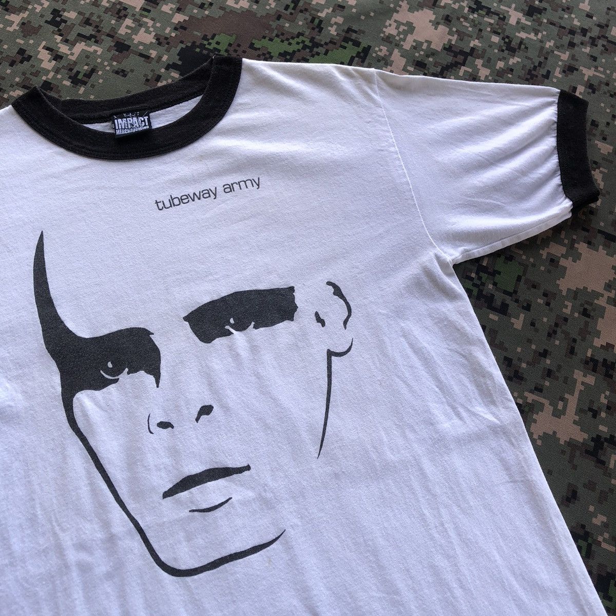 Band Tees × Vintage Vtg Tubeway Army Gary Numan Band Tshirt Ringer Size US S / EU 44-46 / 1 - 1 Thumbnail