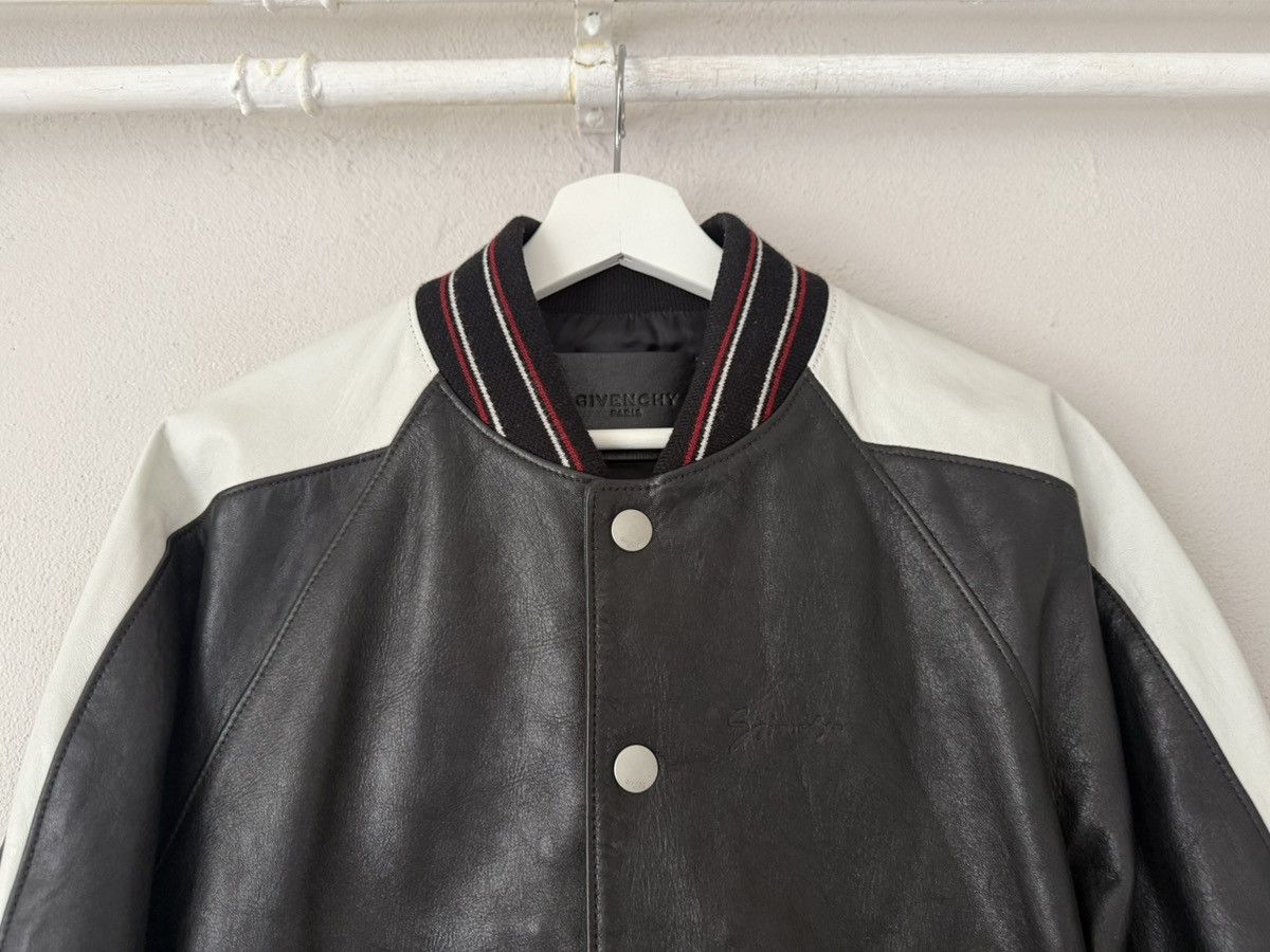 Givenchy Givenchy Calfskin Varsity Jacket with Embroidered Logo Size US L / EU 52-54 / 3 - 3 Thumbnail
