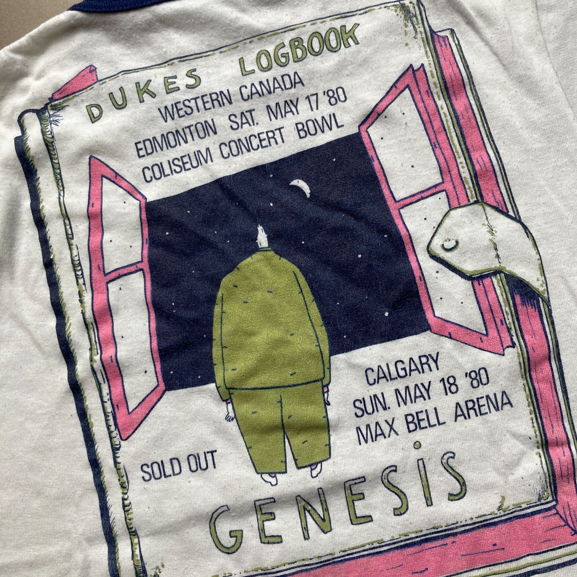 Evergreen Vintage 1980 Genesis Dukes Logbook Concert Tee S Size US S / EU 44-46 / 1 - 3 Thumbnail