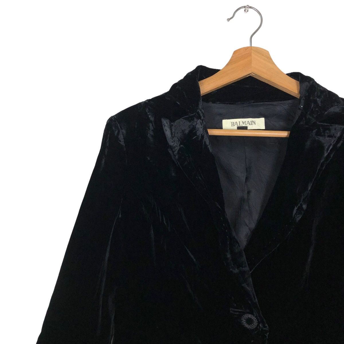Balmain 🔥Rich Black - Suits Velvet Coats Jacket Balmain Paris Size M / US 6-8 / IT 42-44 - 7 Thumbnail