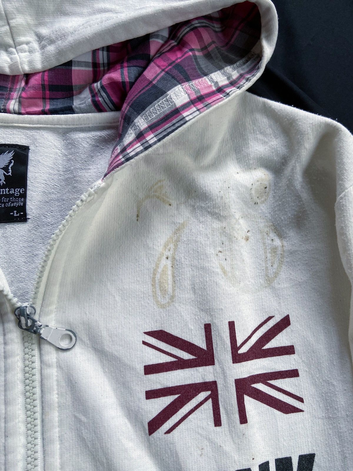 Japanese Brand COMMONTAGE PUNK 76 TRASHED ZIP HOODIE Size US M / EU 48-50 / 2 - 11 Thumbnail