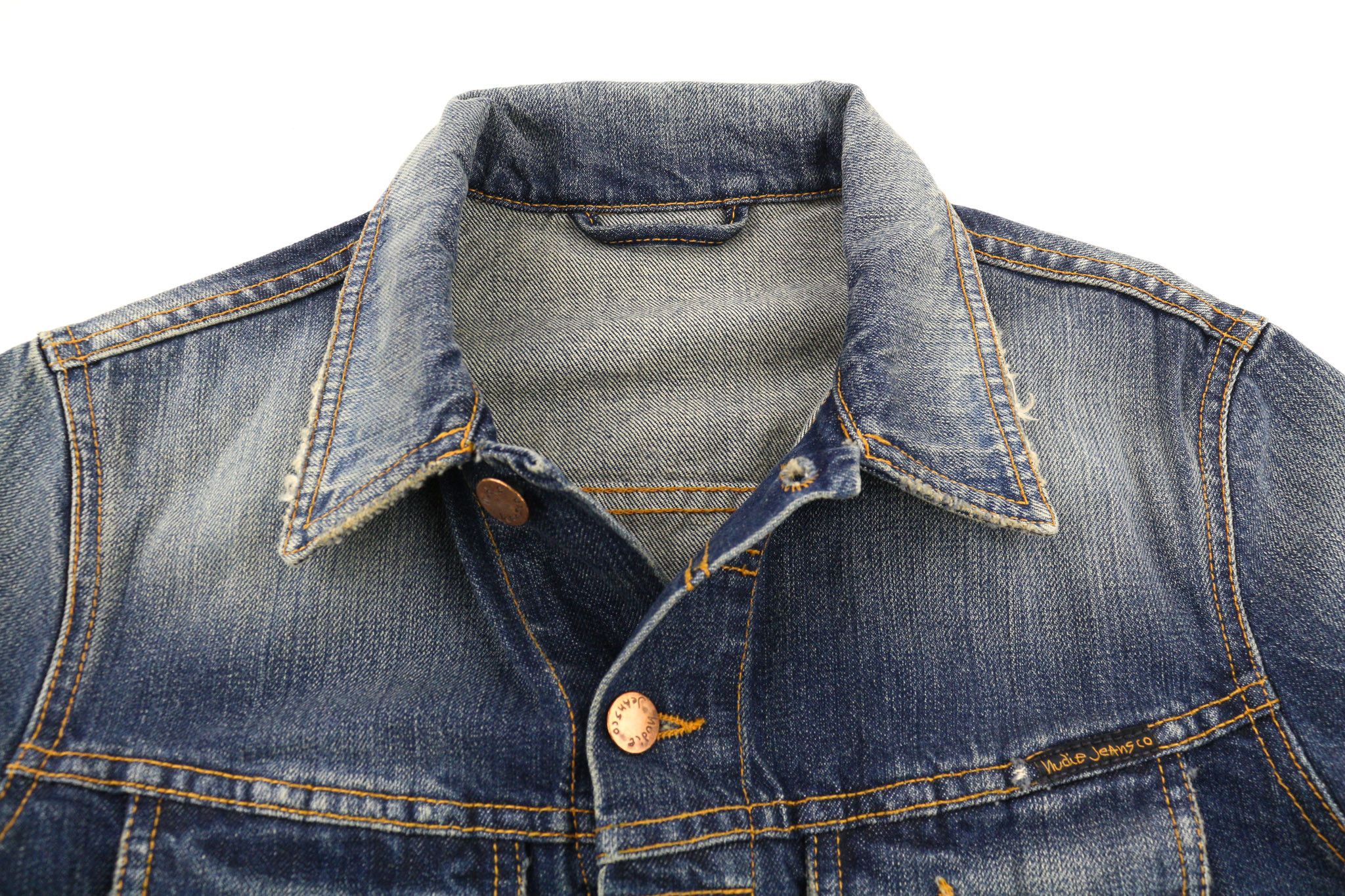 Nudie Jeans TERRY ORG. CONTRAST S Organic Cotton Denim Jacket 80379 Size US S / EU 44-46 / 1 - 4 Thumbnail