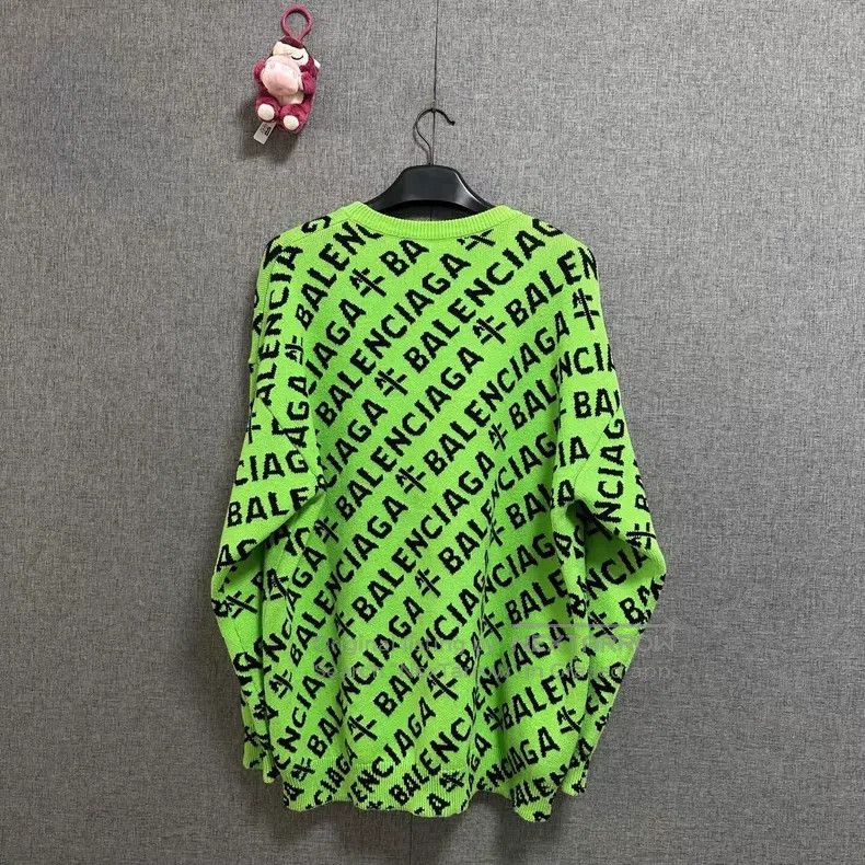 Balenciaga Balenciaga Logo Jacquard Sweater Size US L / EU 52-54 / 3 - 2 Thumbnail